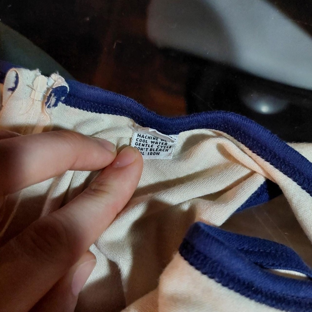 Vintage blue and white tennis mini dress. - Picture 4 of 8